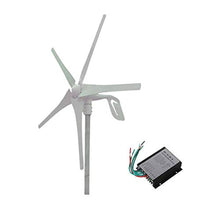 AUECOOR 700W Solar Wind Power Kit: 300W Flexible Monocrystalline Solar Panel + 400W 12V Wind Turbine Generator + Accessories for Home, Boat, Farm, Off Grid Application