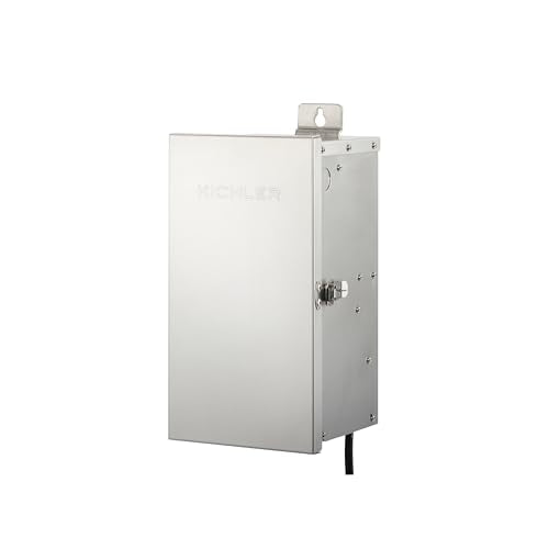 Kichler Outdoor 15V Landscape Lighting Transformer, Stainless Steel