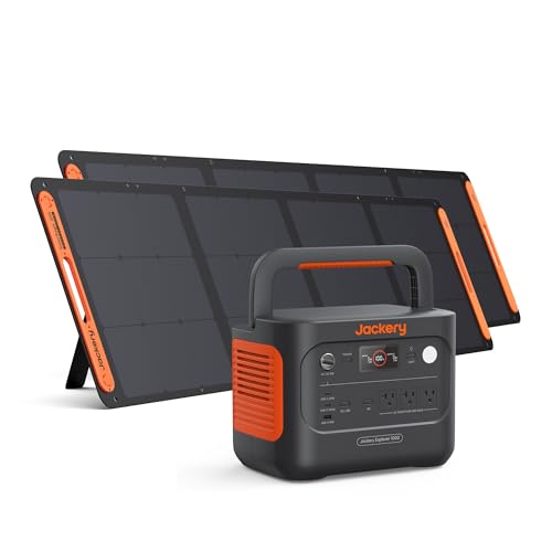 Jackery Solar Generator 1000 v2 and 2x200W Panels,1070Wh,1500W AC