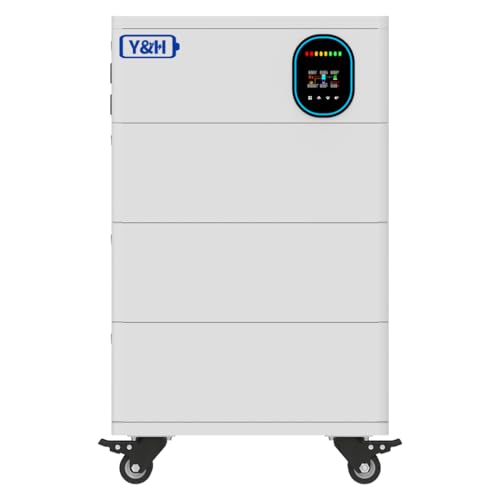 Y&H Stackable All-in-One Energy Storage Power Station with 4.2KW Solar Inverter Pure Sine Wave AC220V Output,120A MPPT Solar Charger,PV 500V Input, 5.12kWh-15.36kWh Lithium Battery Optional |15.36kWh