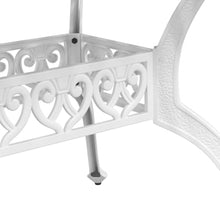 DYRJDJWIDHW Wicker Patio Furniture, Outdoor Furniture,5 Piece Patio Dining Set White Cast AluminumSuitable for Patio, Garden, Gazebo Low