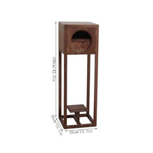 LUYOUBOZHU Vase Stand Bonsai Rack Plant Shelf Wood with Drawers for Home Study Tea Room Balcony Gardening