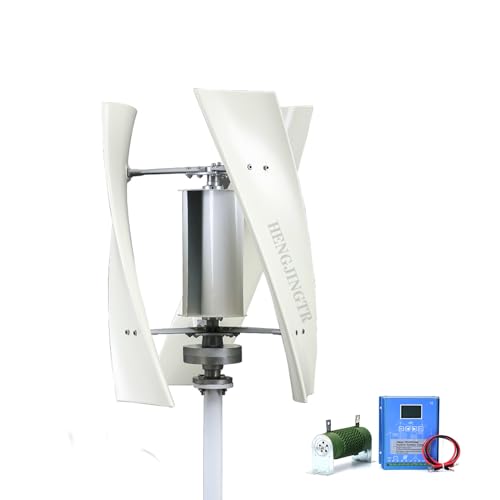 HENGJINGTR 18000W Solar Wind Turbine Generator Set, 12V-220V 3 Blade Windmill Generator for Solar Panels Off-Grid Systems Noiseless with Inverter Converter/MPPT Controller,24v
