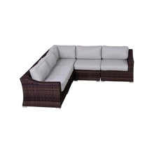 callmego Outdoor Resin Wicker Seating Set with Cushions for Patio and Backyard Use