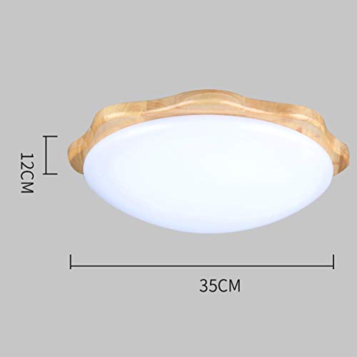Lamp LED Round Wood Ceiling Lamp Nordic Style Living Room Lamp Acrylic Lampshade Modern Garden Lamp Outdoor Corridor Kitchen Bathroom Balcony Lamp