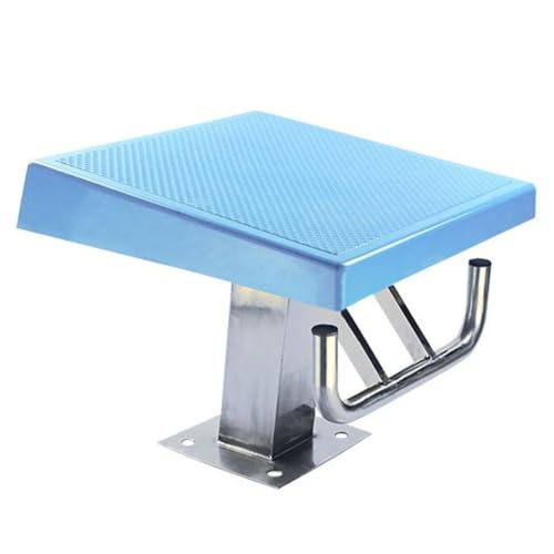 YTNGTT Heavy Duty Stainless Steel Diving Platform - Non-Slip Diving Board for Pools, Training & Competitions - 600lbs Capacity(Blue)