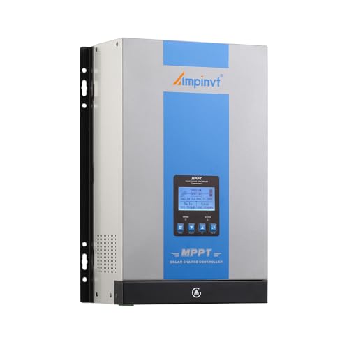 Ampinvt 120A MPPT Solar Charge Controller 12V 24V 36V 48V Battery System Auto,Max Input 150V PV Solar Panel Regulator fit for Gel Sealed Flooded and Lithium Battery