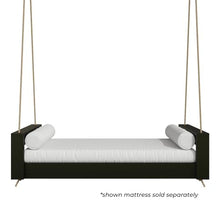 Amish Casual The Lancaster Amish Crafted Porch Daybed Swing, Made in The USA from Kiln Dried Pine (Twin, Black Paint)