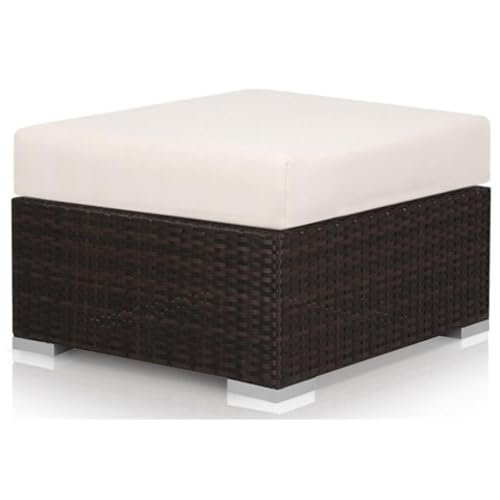 Source Furniture Lucaya Duraweave Outdoor Ottoman Espresso