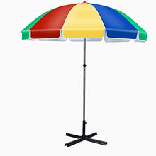 Metal Outdoor Umbrella Base,Foldable Beach Garden Patio Sunshade Parasol Base Thickening Cross Outdoor Stand Holder (Black B)