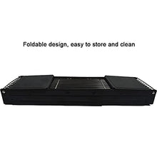 Portable BBQ Grill Black Portable Barbecue Smoker Grill BBQ for Outdoor Cooking Camping Hiking Party Cold Rolled Iron Charcoal Grill Set,34.3"×7.9"×14.4"