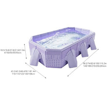 Foldable Above Ground Swimming Pool, Portable Backyard Pool