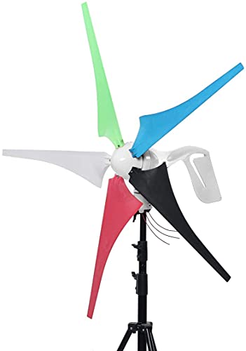4000W 5000W Wind Turbine/Generator 5 Blade 12V/24V Power Supply for Household Streetlight+ Wind Controller Mounting Accessories (4000w 12v)