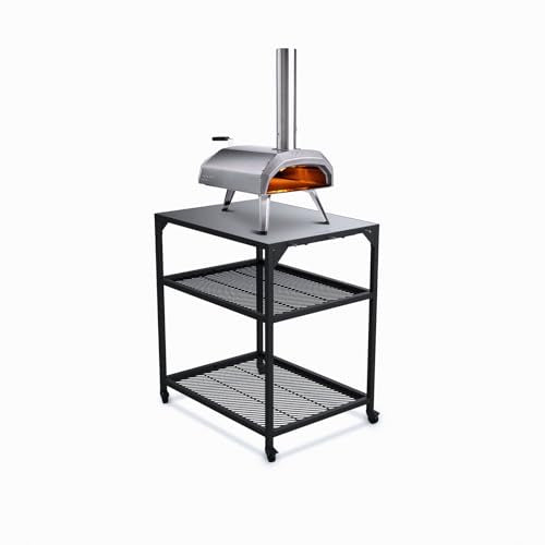 Ooni Modular Stainless Steel Table – Medium Size – Stainless Steel Kitchen Trolley – Table for Outdoor Oven – Accessories