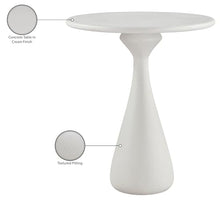 Meridian Furniture 77043Cream-T Sano Collection Art Deco Indoor/Outdoor Concrete Bar Table with Finished Textured Pitting, 36" W x 36" D x 42" H, Cream