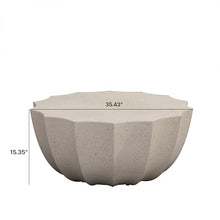 Seeheool Modern Outdoor Coffee Table for Patio Backyard Garden Pool Porch Lawn 35.43" x 35.43" x 15.35" White