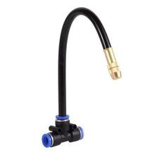 LARPOPKC Brass misting Nozzle tee with Built-in Hose for Outdoor Cooling Systems, Adjustable 360° Rotation, Water Mist Nozzle Threaded Sprayer Atomizing Nozzle + 8mm tee Belt 100pc