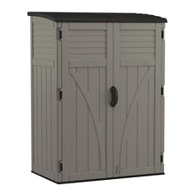 Suncast 54 Cu Ft Medium Vertical Storage Shed, Stoney, Made in USA