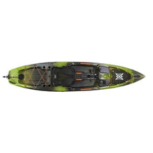 Perception Kayaks Pescador Pilot 12 Sit on Top Fishing Kayak Pedal Drive Adjustable Lawn Chair Seat Tackle Storage Moss Camo