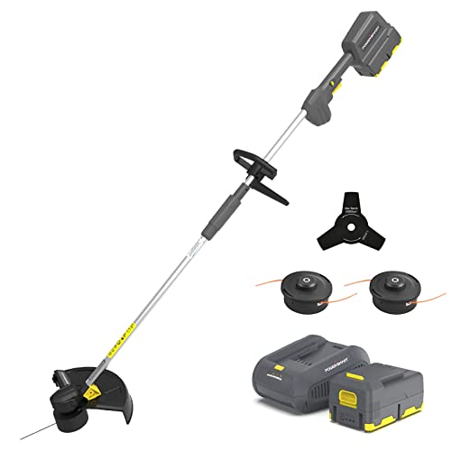 PowerSmart Cordless String Trimmer & Brush Cutter 2-in-1, 13" Battery Powered Weed Eater, with 40V 4.0Ah Battery and Charger Included