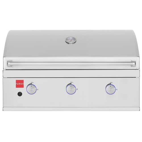 Fuego F36S-B-NG F36S-B 304SS Built-in Gas Grill, Stainless Steel