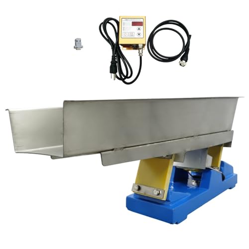 BEILOCKERY 110V Electromagnetic Vibrating Feeder, GZV-5 Shaking Feeding Machine 3000r/min, 30W Mini Vibration Feeder for Granular and Powdery Materials with Controller