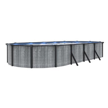 Blue Wave San Pedro 15x30-ft Oval 52-in Deep Steel Wall Pool Package Gray