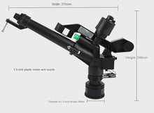 50Pcs 1.5Inch Adjustable Plastic Watering Spray Gun for Irrigation and Lawn Sprinkling with High Flow Rate, Heavy-Duty Plastic Nozzle Head for Garden and Lawn