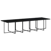 AMBERARD Patio Dining Set Set of 16 Black Furniture Set