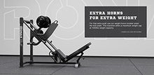 IRONAX XLP Leg Press - 45 Degree Angled Machine Compact for Fitness Black