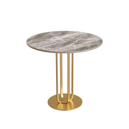 NRFJFOP Rock Board Side Living Room Small Tea Table Round Bedroom Bed Corner Hotel Sofa Edge