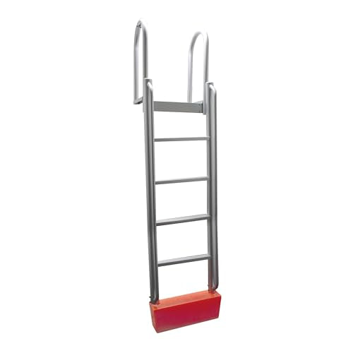Extreme Max Floating Dock Ladder 5-Step Silver