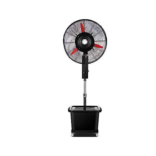 Industrial Oscillating Misting Fan,Movable Floor Fan With Weighted Base For Outdoor Use, Copper Motor,Prevent Water Ingress/Prevent Leakage/Prevent Falling Off Plug,120 D,Lifting Mist Fan-65cm