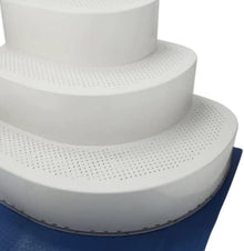 Blue Torrent White Wedding Cake Above Ground Pool Step with Liner Pad