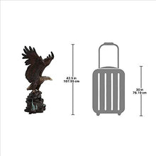 Design Toscano Strength and Patriotism Bald Eagle Cast Bronze Garden Statue Two Tone Bronze & Verdigris