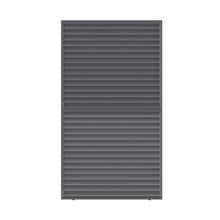 ALEKO Aluminum Pergola Privacy Wall Panel for ALEKO Titan 12x16 Pergolas, Adjustable Louvered Privacy Screen, Powder-Coated Aluminum Alloy Construction, Dark Gray