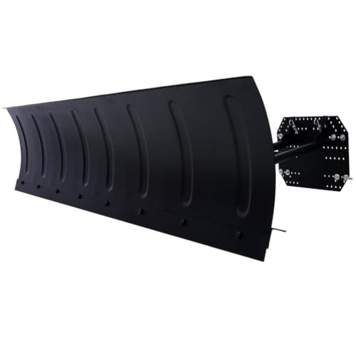 AMZXPLORE 72 Inch UTV Snow Plow Kit, Heavy Duty Steel Snow Plow Attachment with 5 Angle Adjustable Blade, Quick Release ATV Snow Removal Plow Blade for Driveway Yard Trail and Winter Maintenance