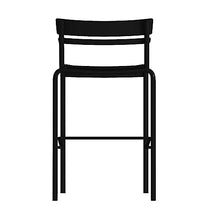 Flash Furniture Commercial Metal Indoor/Outdoor Barstool, Black, 2-Pack