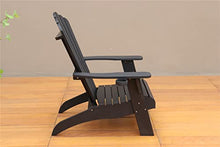 Folding Adirondack Chairs Patio Chairs Lawn Chair Outdoor Chairs with Cup Holder Weather Resistant for Patio Deck Garden, Backyard Deck, Fire Pit & Lawn Furniture Porch and Seating (Black) (Black)