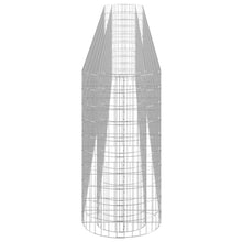 Gabion Raised Bed Galvanized Iron 212.6"x19.7"x39.4" with Self-Watering Ceramic Pot for Indoor/Outdoor Plants White Black Other