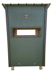OverEZ Chicken Coop Weather Resistant Hunting Blind 4' x 4' Portable Durable Forest Green