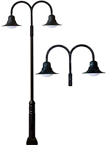 DABMAR LIGHTING GM6200-VG Drop Light Post Fixture 2X120V Verde Green