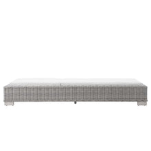 Modway Conway Outdoor Patio Wicker Rattan Chaise Lounge Light Gray White