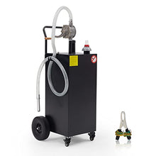 40 gal Gas Caddy with Pump - Portable Fuel Tank Gasoline Storage Tank for Boat, Car,Garden, Lawnmower, ATV