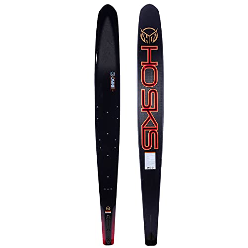 HO Carbon Omni Wide Slalom Waterskis Carbon/Red