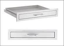 AMS Fireplace Package of Sizzler 40 inch Built-in Grill , 30 inch 2-Drawer & Access Door , 26 inch Utensil Drawer, 15x15 inch SinkFaucet, 21 inch 4.5 Compact Refrigerator and Free Cover