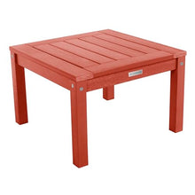 highwood AD-KITCHGL2-RED 2 Lehigh Garden Chairs with 1 Square Side Table 3-Piece Set, Rustic Red