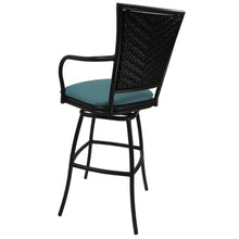Tobias Designs Inc. Set of 3 - Outdoor Indoor Extra Tall 34" Bar Stool - Erin on Brown Frame