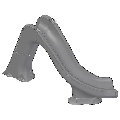 Global Pool Products Tidal Wave Inground Pool Slide Left Curve Grey