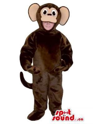 SPOTSOUND Brown Monkey Children Plush Costume